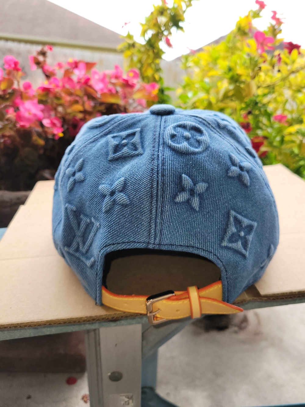 Louis Vuitton Denim Blue Monogram Denim Baseball Hat - Picture 6 of 8